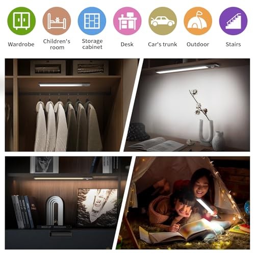 Under Cabinet Lighting, 2 Pack Motion Sensor Light Indoor, 76 LED 10inch-2pack