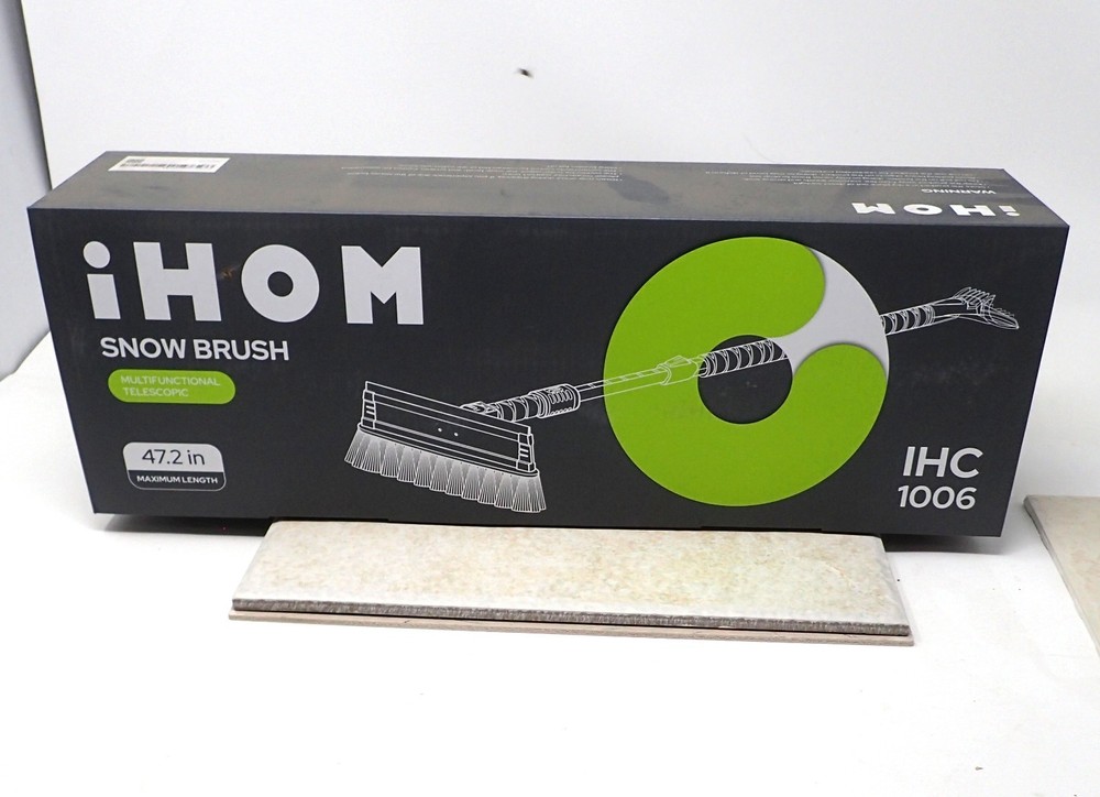 iHOM Multi-Function Extendable Brush Squeegee for Snow, Water, etc