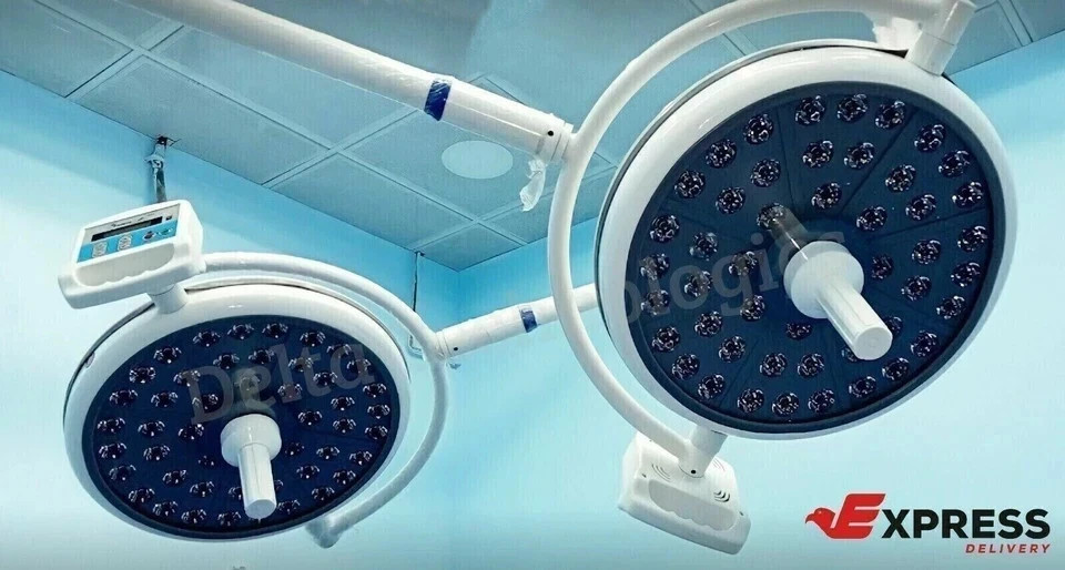 Surgical And Examination OT LED Light Double Dome Shadowless Operating Room Lamp