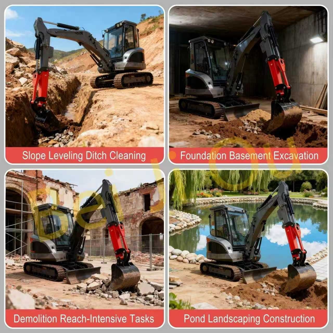 Excavator Arm Extension Kit for 0.8Tons-1.8tons Mini Excavator.