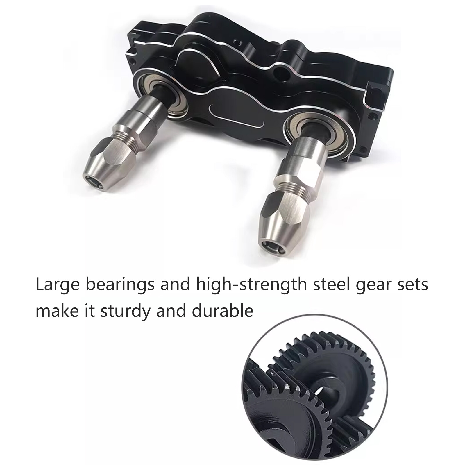 RC Boat Gear Box Forward Reverse Dual Output Transfer f 6.35mm 1/4" RC Tug Yacht