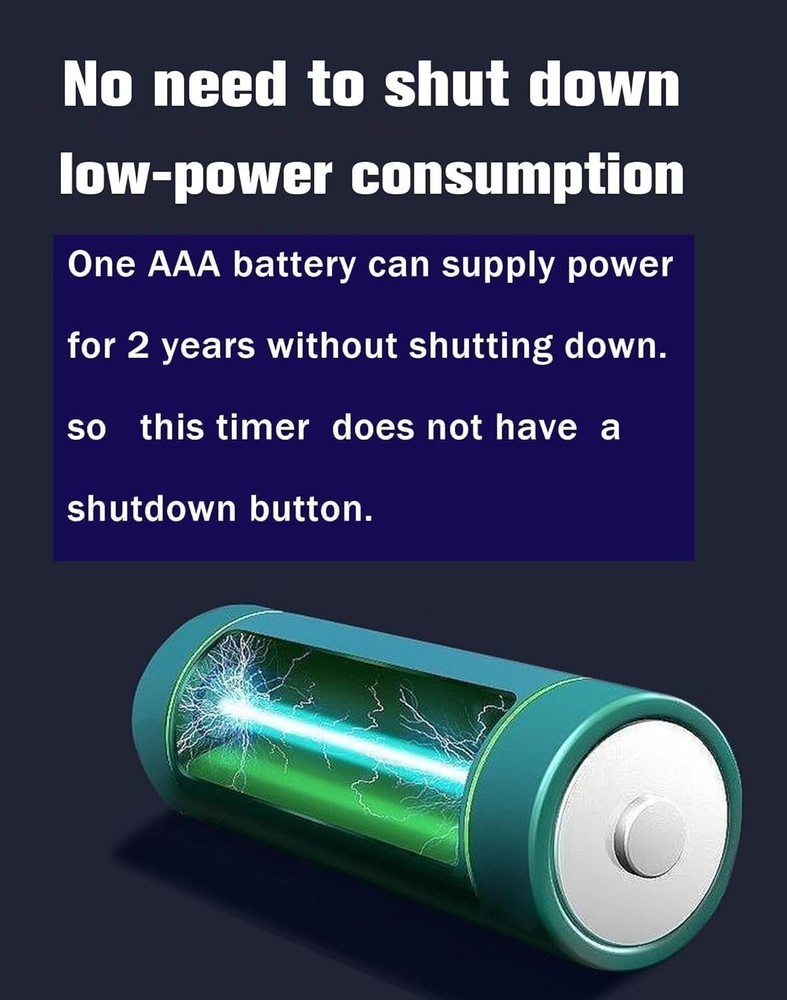 Stylish Grey Kitchen Timer - Large Display & Long Battery Life for Efficiency