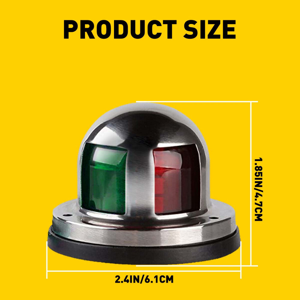 Boat Navigation Lights Red and Green LED Marine Navigation Light Boat Bow Light