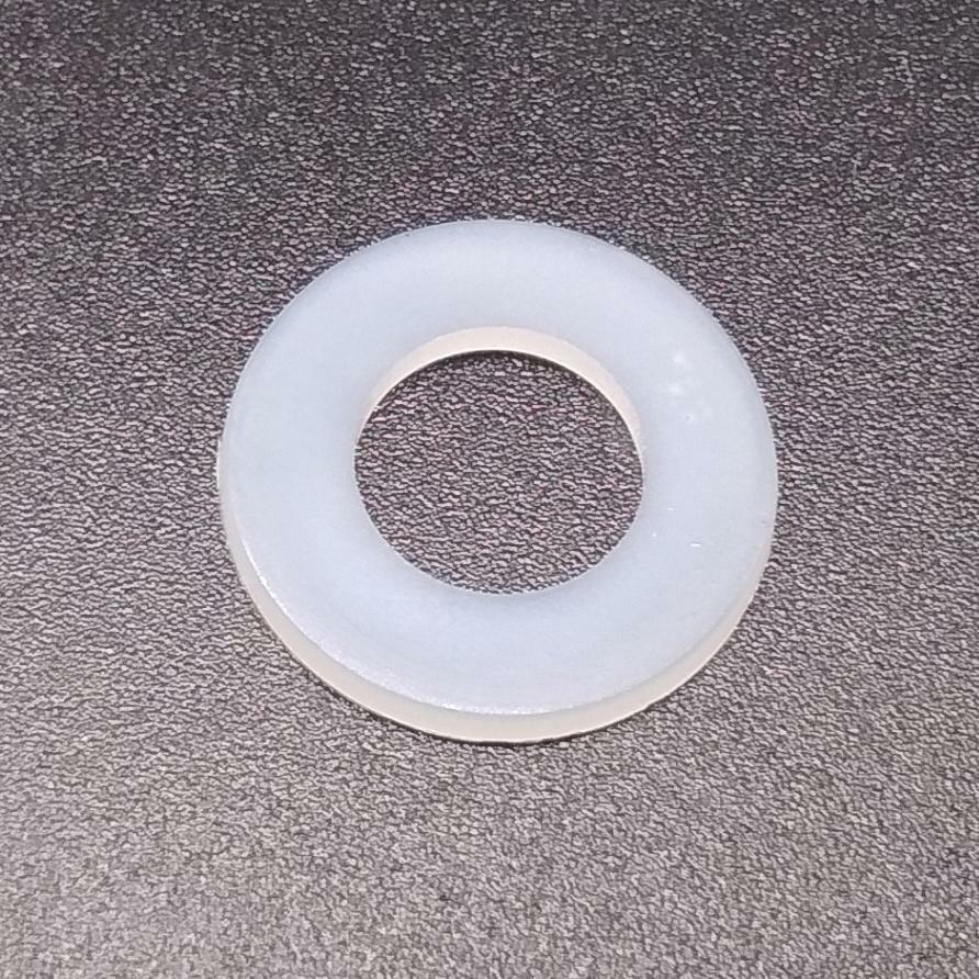 500pcs M8 White Nylon Flat Washers