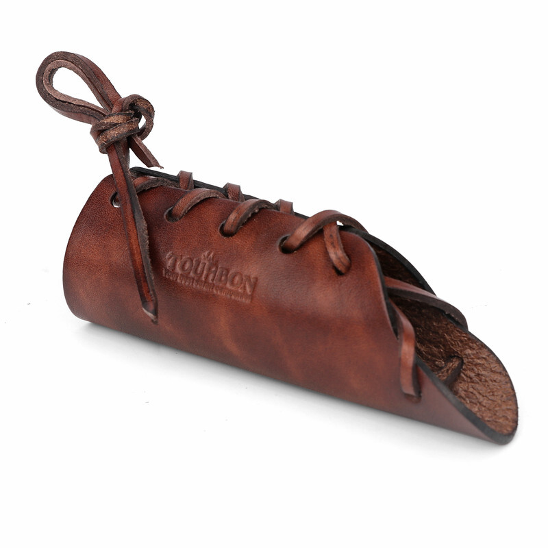 TOURBON Leather Ax Handle Guard Collar Sheath Haft Axe Cover Hatchet Protector