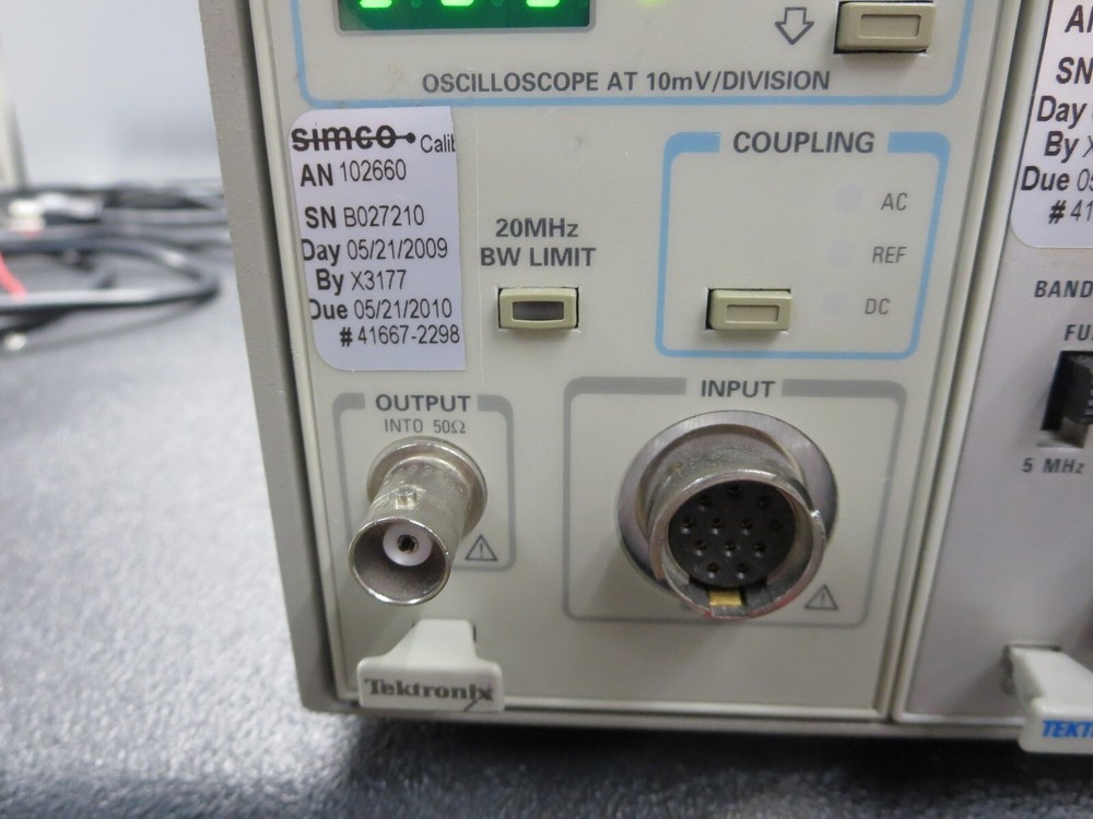 Tektronix, TM502A-AM503-AM503B Mainframe Power Module W/Current Probe Amplifiers