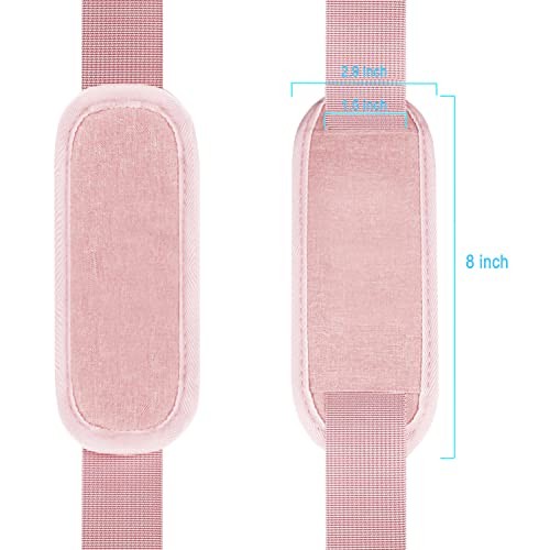 Shoulder Strap, Durable 55" Universal Replacement Laptop Shoulder Strap, Pink