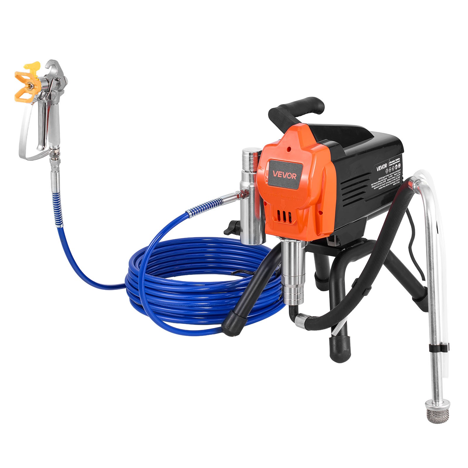 VEVOR Stand Airless Paint Sprayer Airless Sprayer 1500W 3300PSI for Apartments