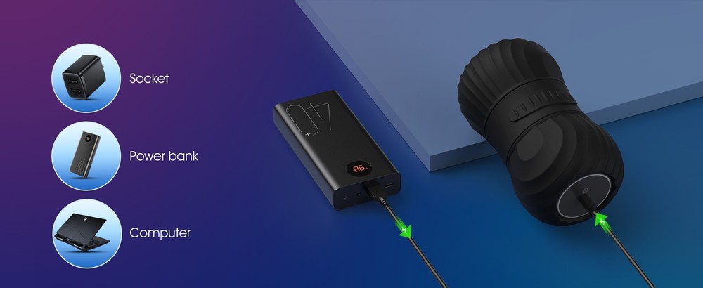 Vibrating Peanut Massa Ball Roller, Electric Double