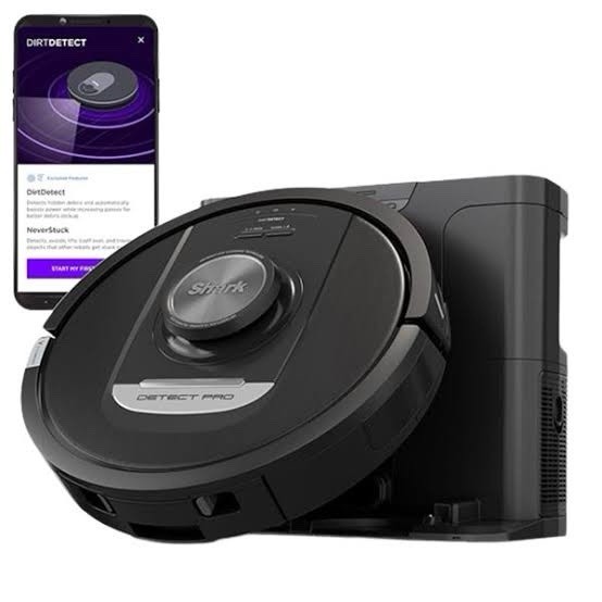 Shark PowerDetect Self-Empty Robot Dirt Detection Smart Home Integration Black