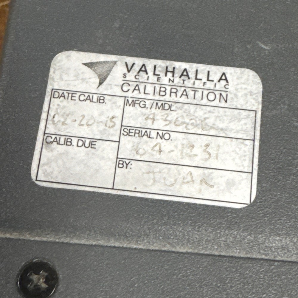Valhalla Scientific 4300C Programmable Micro-Ohmmeter W Extras. Working!
