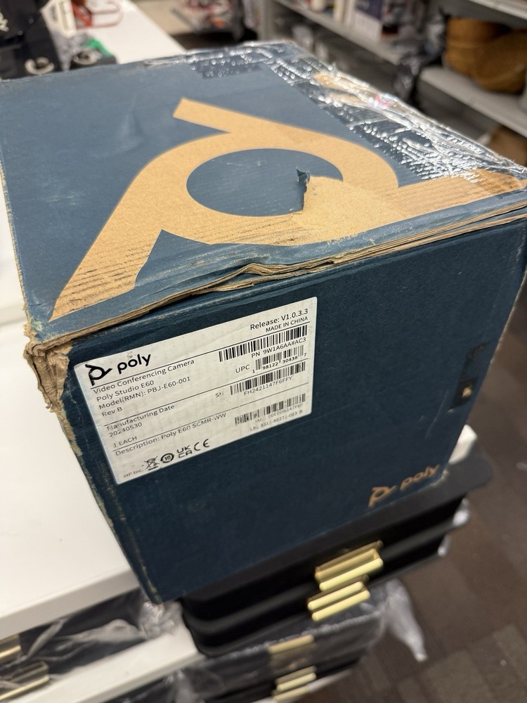 Poly Studio E60 Camera 12x Zoom 4K Black