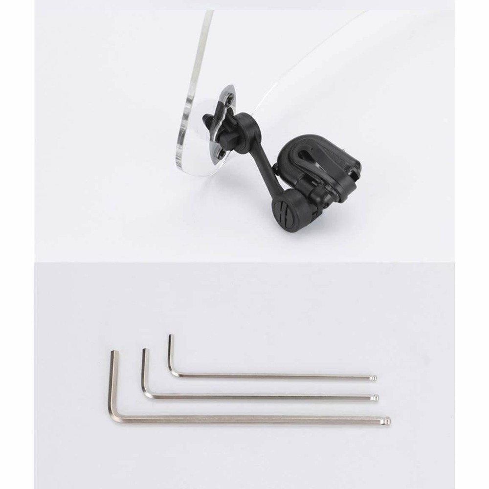 Motorcycle Adjustable Windshield Extension Windscreen Air Deflector Universal