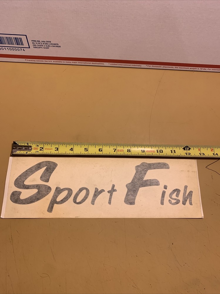 Chrestliner Sport Fish Decal Black