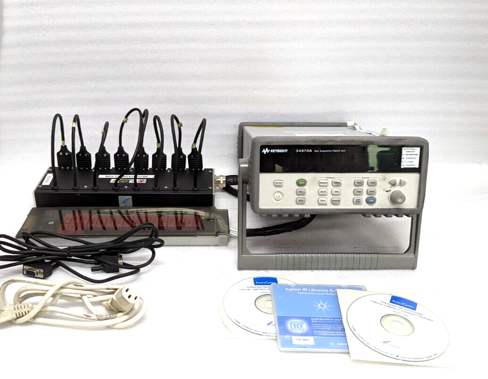 Agilent 34970A Data Acquisition Switch Unit W/ 34902A 16 Channel Multiplexer.