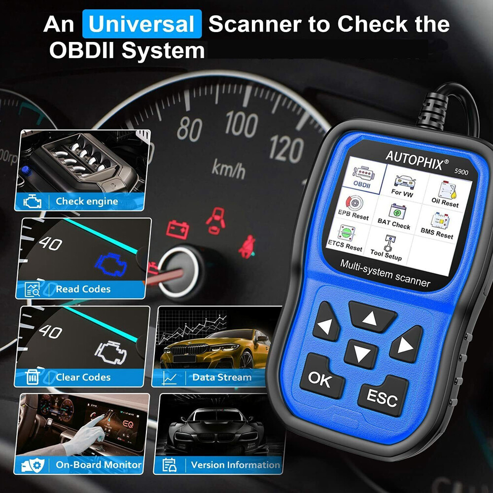 AUTOPHIX 5600 OBD2 Scanner ABS SRS EPB Code Reader All System Diagnostic Tool