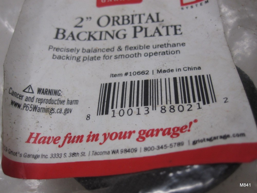 GRIOT'S GARAGE - 2" ORBITAL BACKING PLATE