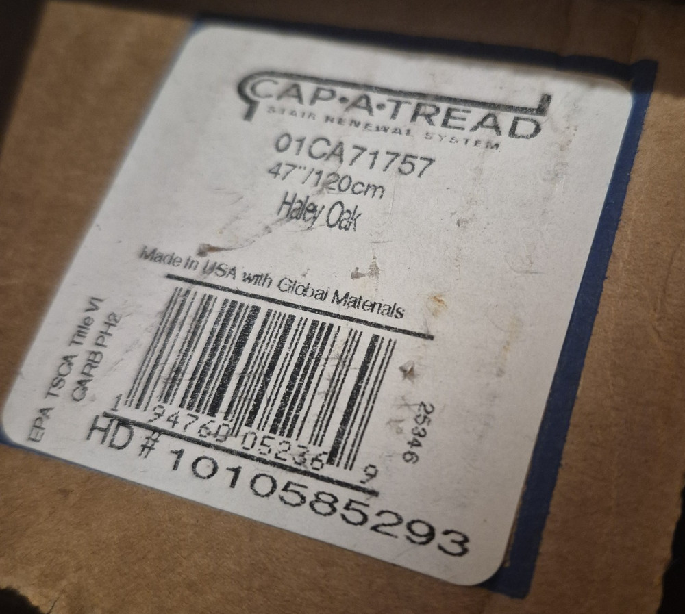 Cap A Tread Haley Oak Laminate Stair Tread & Reversible Riser Kit 2-Pack 01CA717