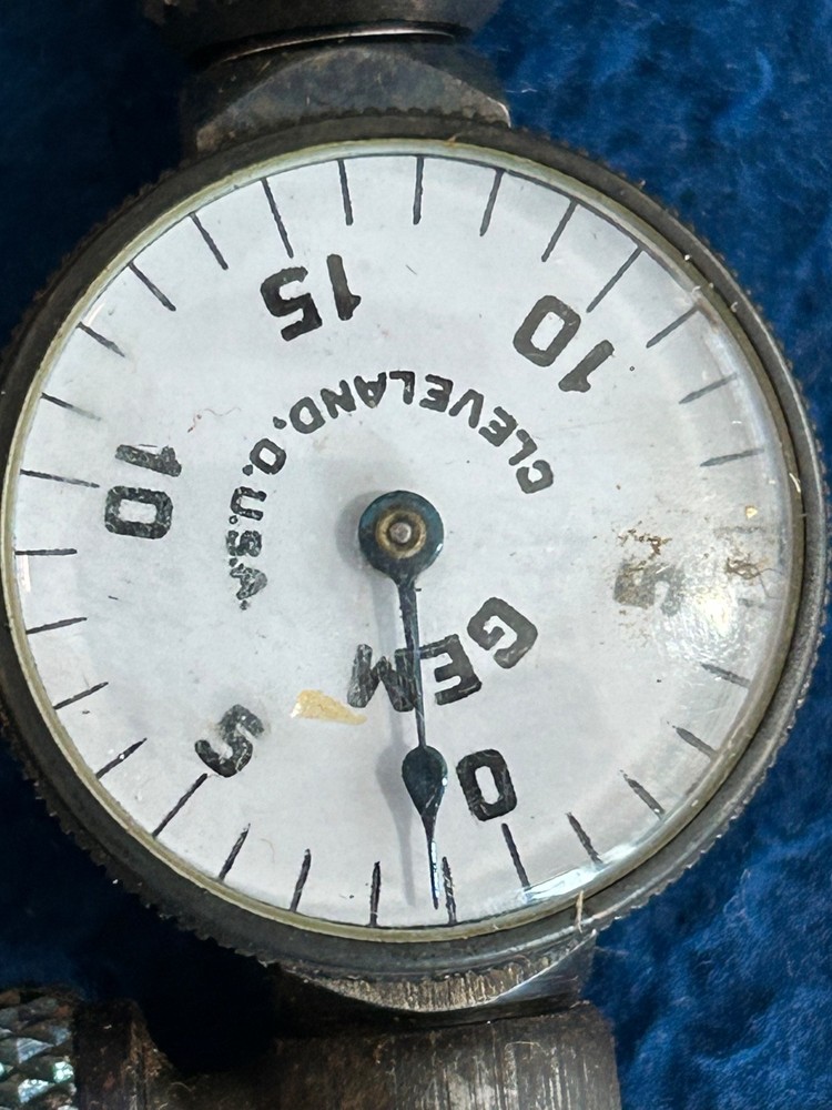 Vintage Gem Test Indicator w/ Case Cleveland OH USA Untested