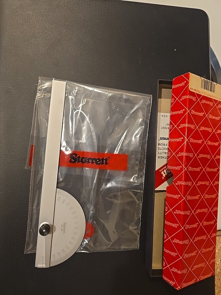 STARRETT CHROME PROTRACTOR #C19