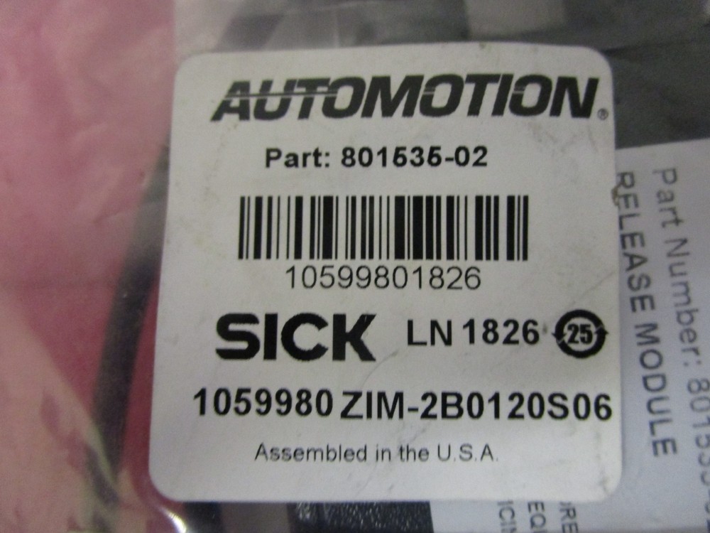 AUTOMOTION SICK 801535-02 1059980 ZIM-2B0120S06 Function Release Module