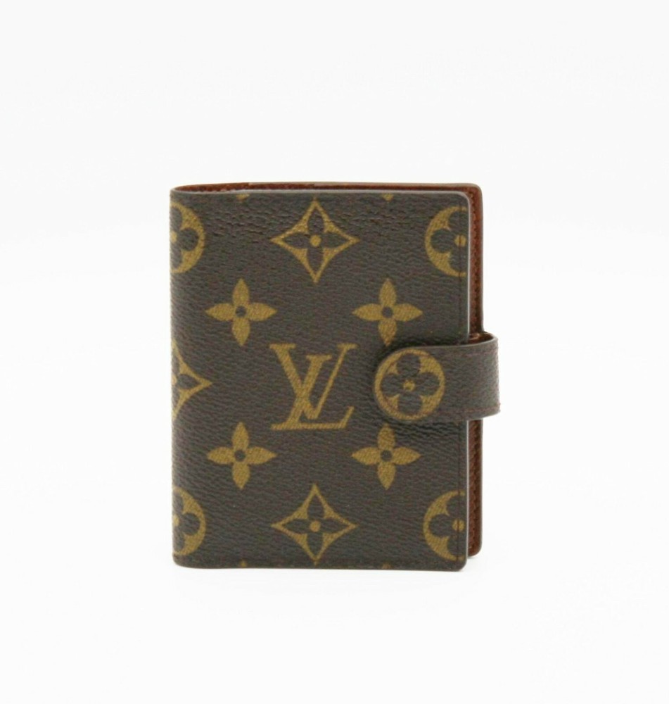 Auth Louis Vuitton Mini Agenda Notebook Cover Wallet