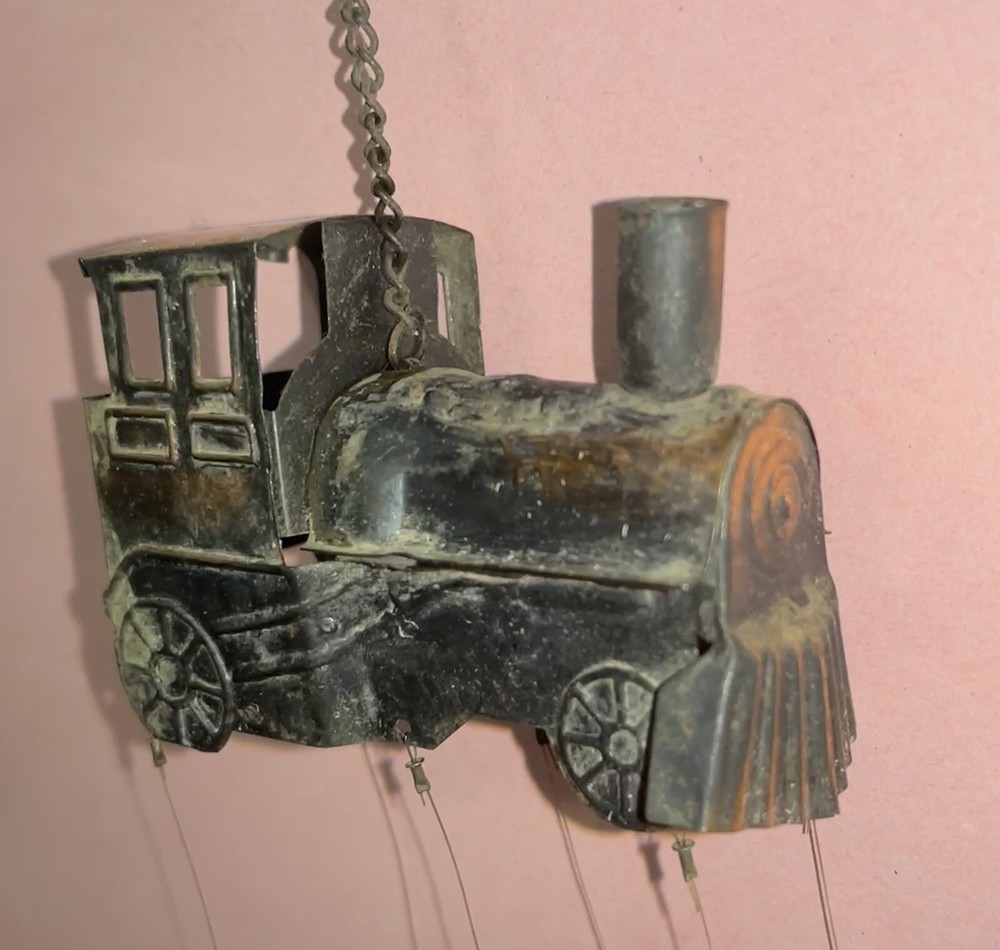 Copper Train Wind Chime - 11" c. 1948-1955