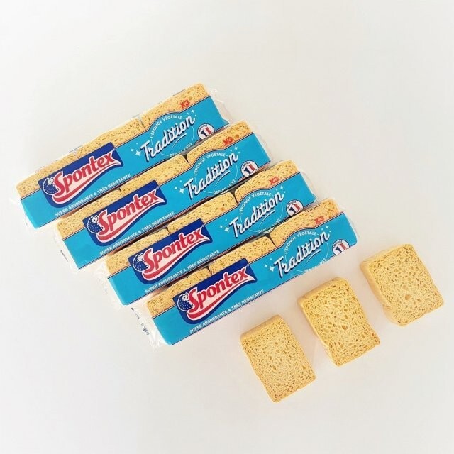 Spontex  Sponges Tradition Super Absorbent Vegetable Cellulose 1Pack / 3ea x 4P