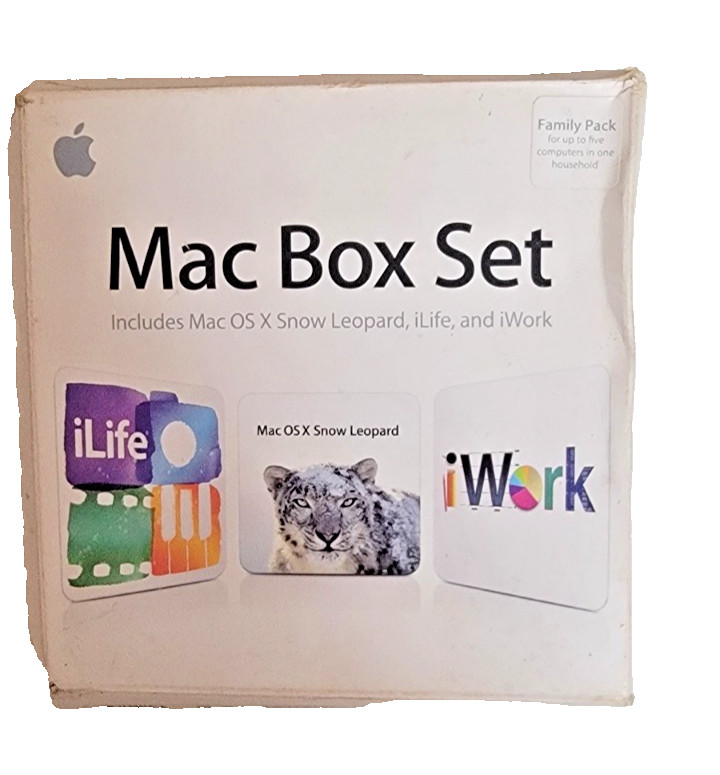 Apple Mac Software Disc Bundle – Mac OS X Snow Leopard, iLife, iWork – Original