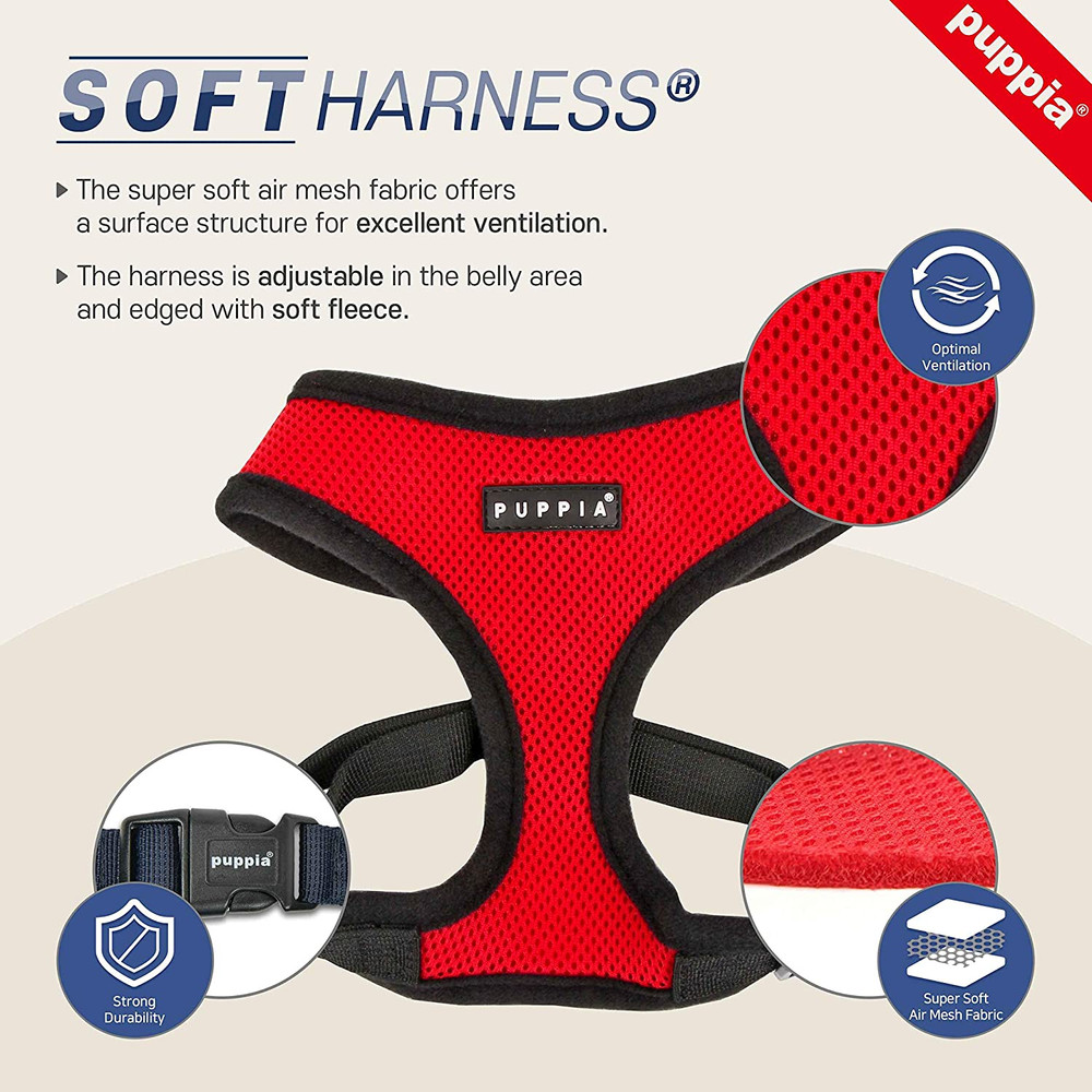 Authentic Soft Harness, Grey, Small