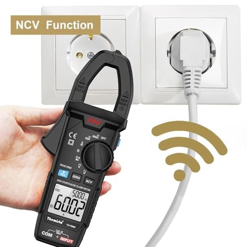 TH-M90 Auto Range, AC/DC Current, True RMS Digital Clamp Meter (600A,6000