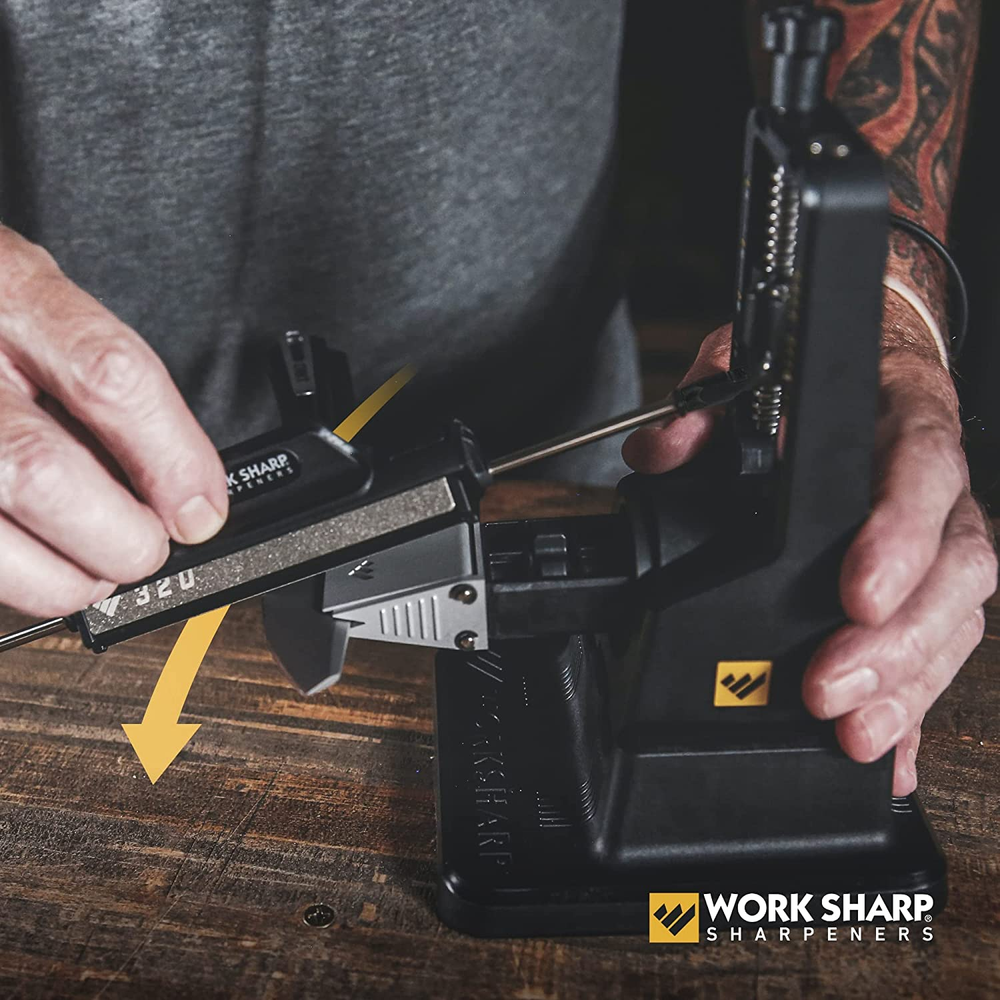 Professional Elite Kitchen Knife Sharpener with Sharpening Stones and Carry Case