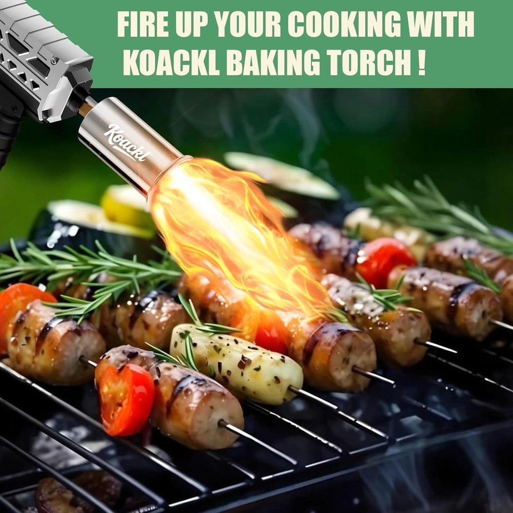 Lightweight Propane Torch for Searing, Roasting & DIY Projects - Gift-Ready