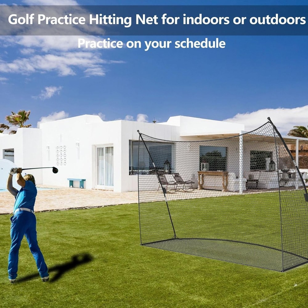 Golf Practice Net 10x7 FT, Golf Hitting Nets for Backyard, Includes Carry Bag