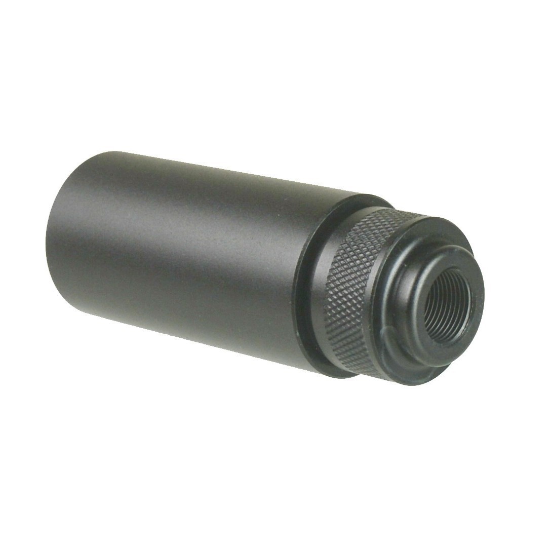 Low Concussion Muzzle Brake 3.2 inch 1/2x28 TPI Thread 223/556 Black Compensator