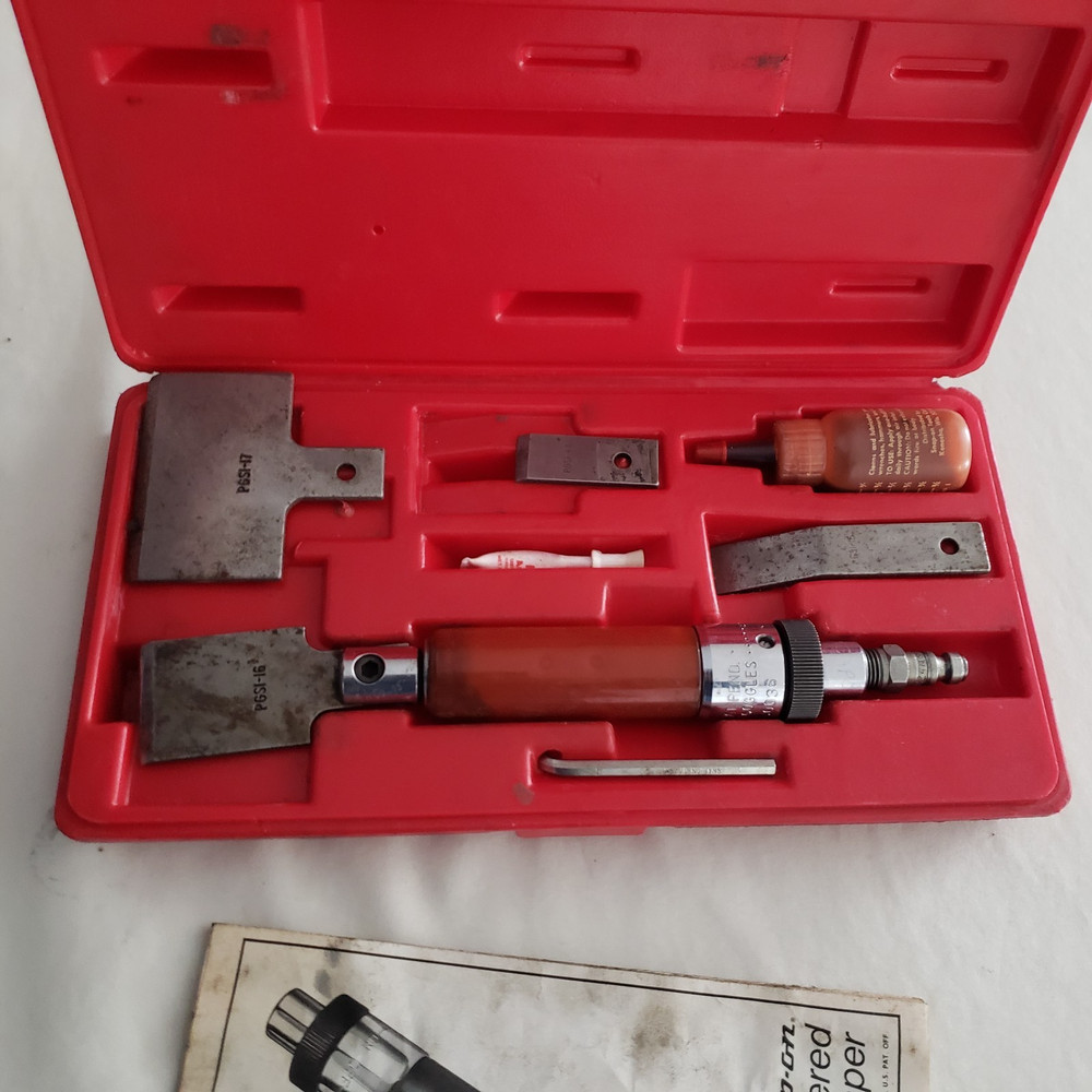 Snap-on, PGS1A Air Powered Scraper, with Accessories tested works