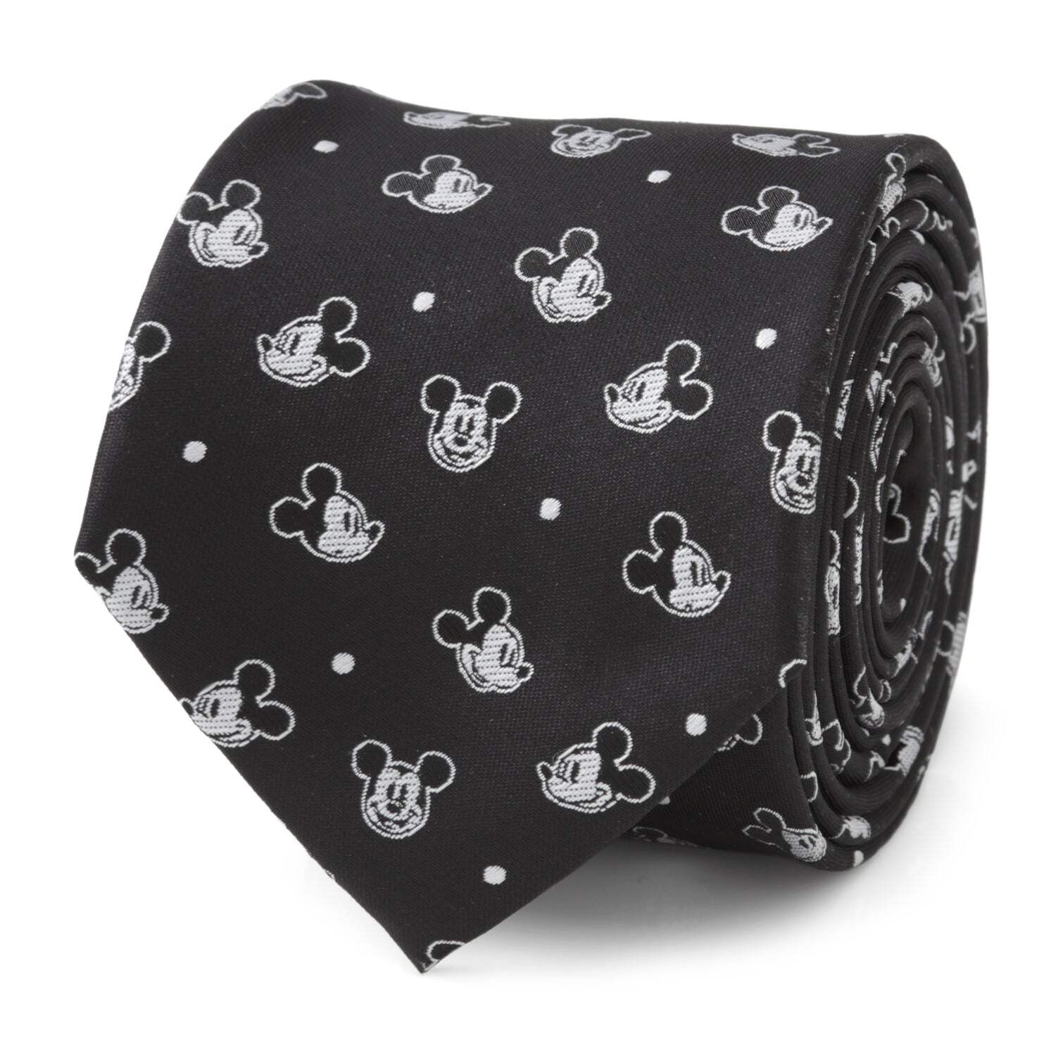 👔 Disney Mickey Mouse Black Dot Men's Tie