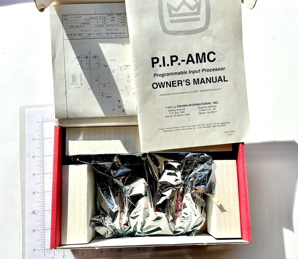 Crown PIP AMCb Input Card Programmable Crossover, Equilization & Compressor