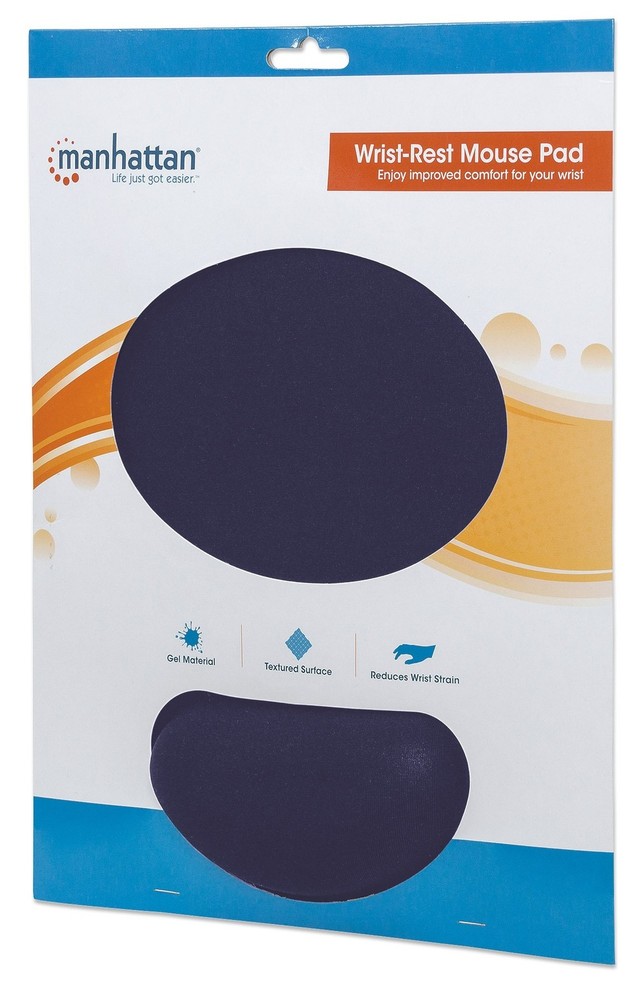 Manhattan Wrist-Rest Gel Mouse Pad Blue