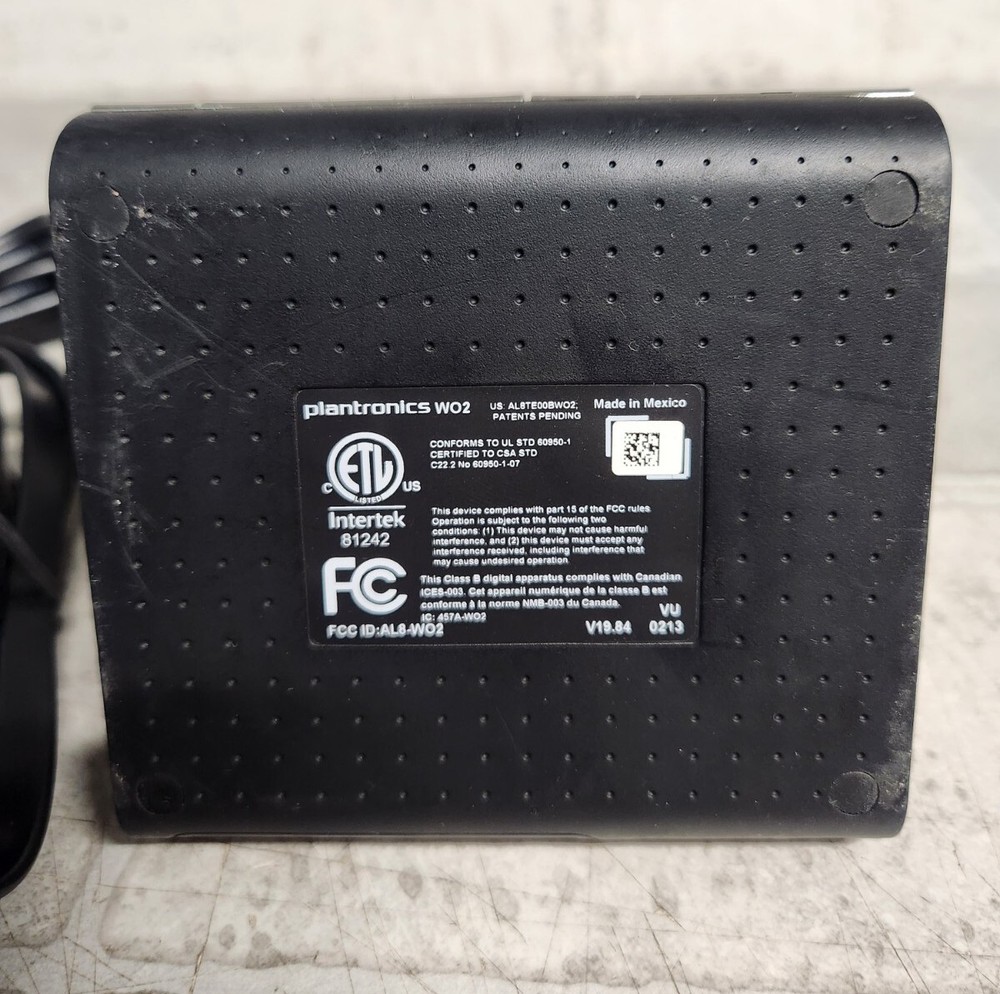 Plantronics WO2 Wireless Headset System READ