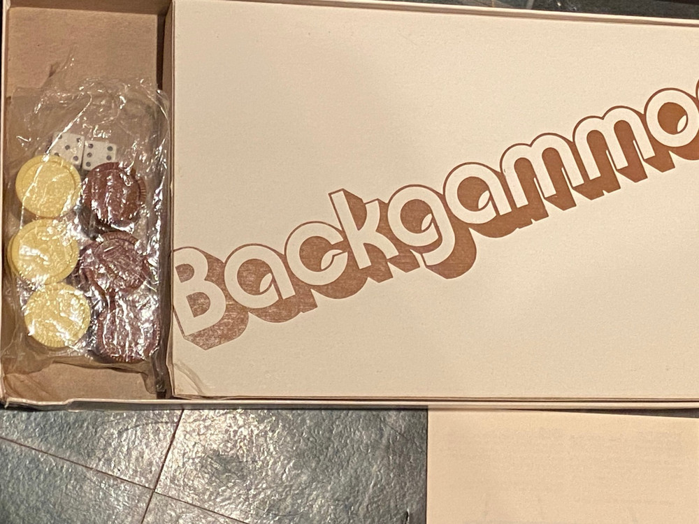 1974 Whitman Backgammon Board Game *Pre-Owned/Complete/Nice* x1