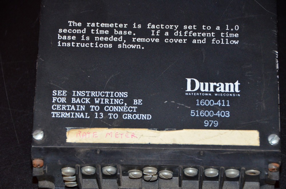 Durant Solid State 1600-411 Ratemeter