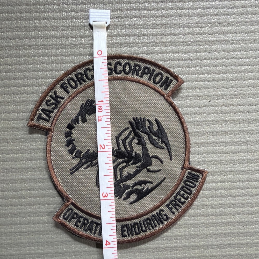 Task Force Scorpion Operation Enduring Freedom Patch Hook&Loop Backed