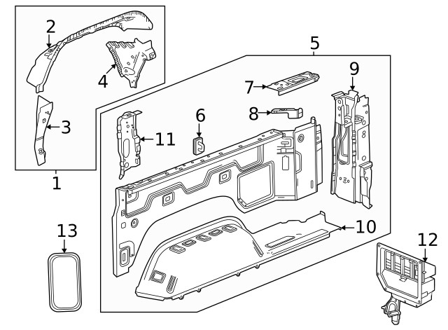 Genuine GM Upper Panel 86519747