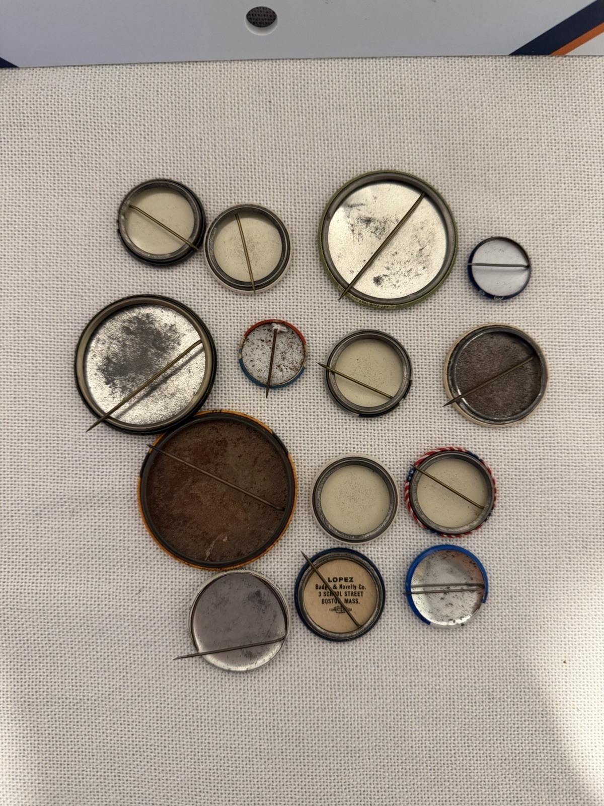 Mixed Political Campaign Button Lot Presidents Nixon Taft FDR Vintage Style Pins