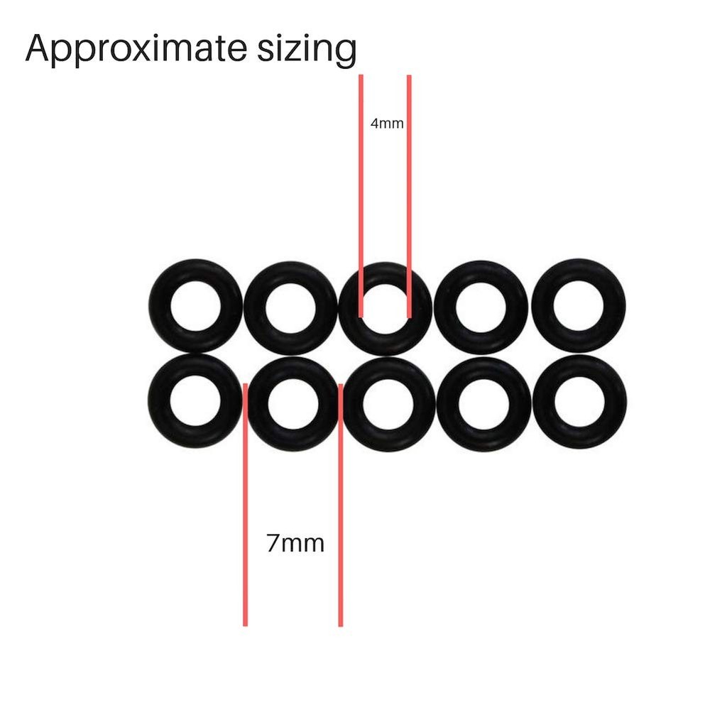 Eyeglass Frame Grips, Hinge Tighteners - 4mm Inside Diameter, 48 Rings