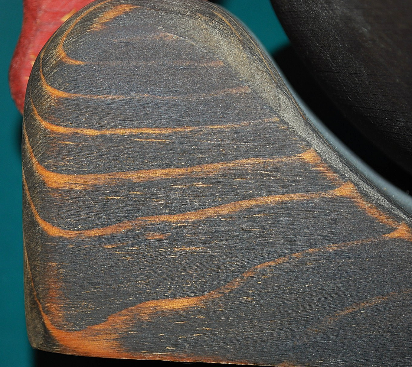 Vtg Hand Carved WOODEN TURKEY BOWL Painted FOLK ART Thanksgiving Centerpiece 14"