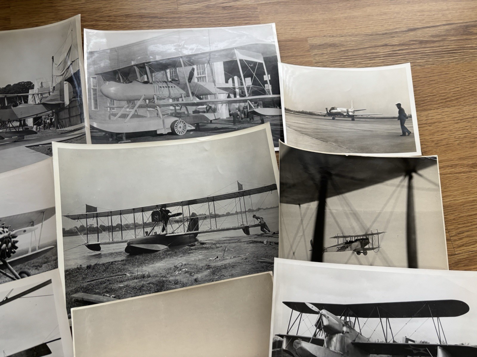 Vintage Lot of (14) Early Aviation Photos WWI Era Airplanes Curtiss Jenny More