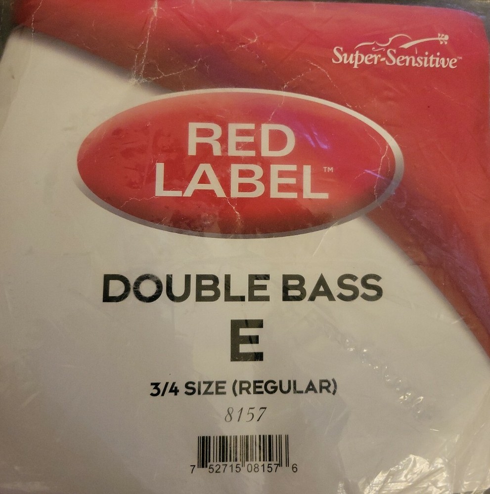 Red Label Bass E Single String 3/4 Regular