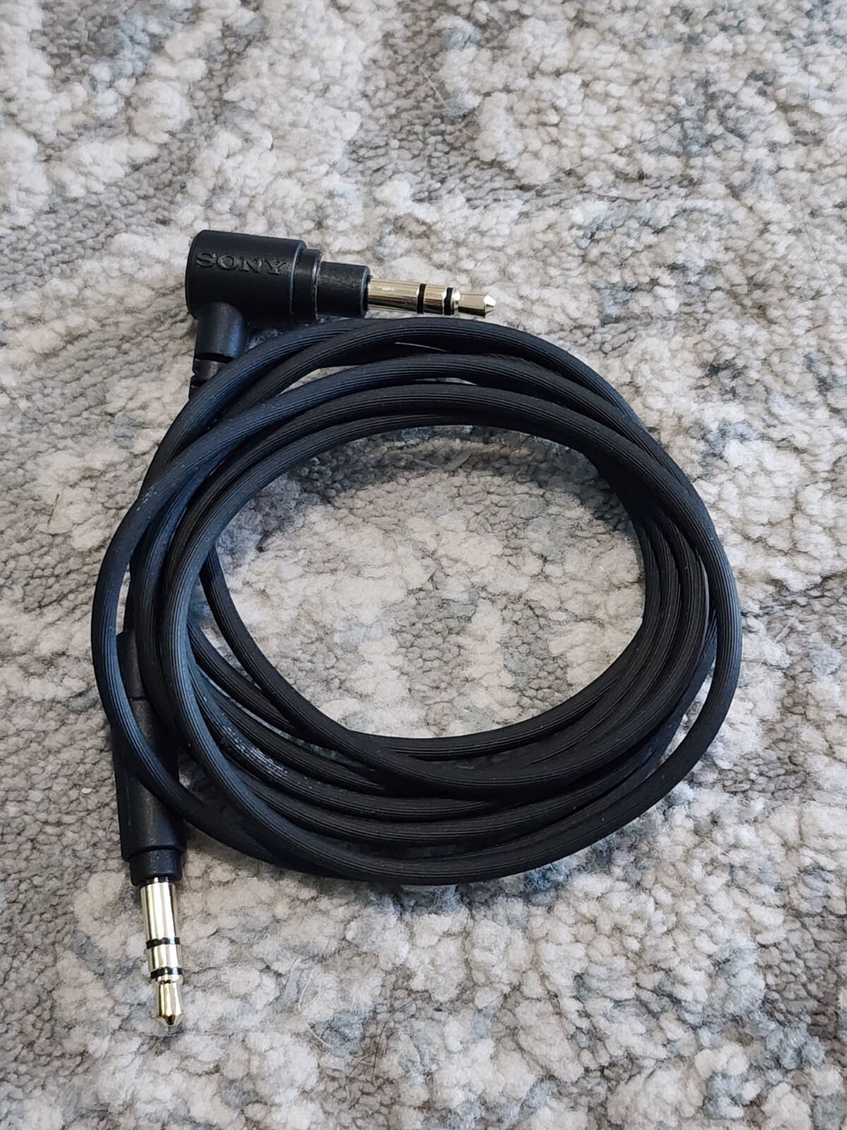 Sony WH1000XM3 WH-1000XM4 OEM 3.5mm AUX Audio Cable - Black Genuine